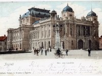 Hrvatsko narodno kazalište (HNK) 1902. godine, razglednica